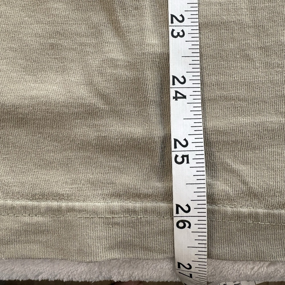 Vintage Old Navy Mens Large T-Shirt Pocket Stripe Beige Y2K Cotton Tee - Picture 6 of 9